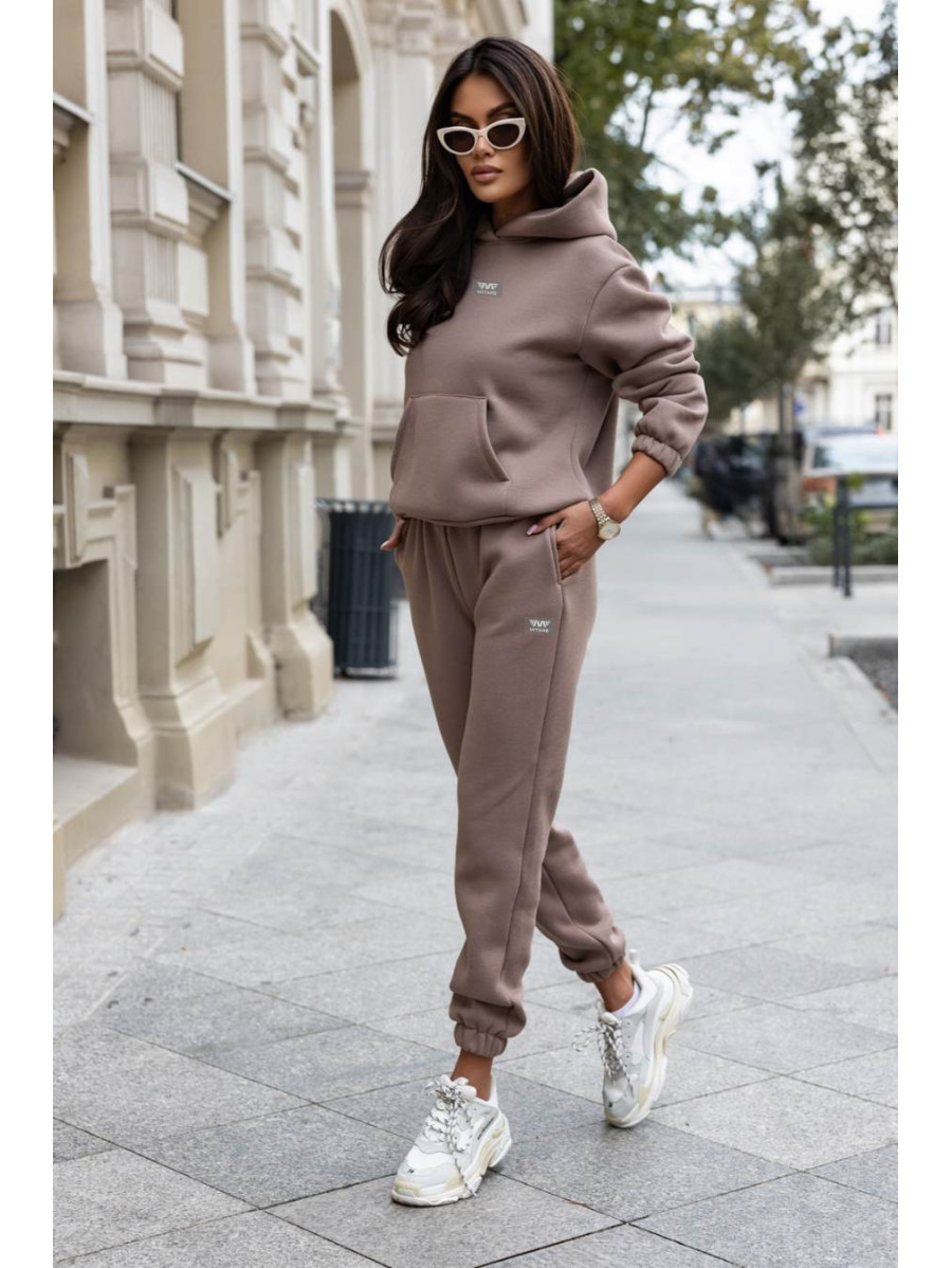 Damen-Trainingsanzug Mokka LEISURE VIBE D31 MITARE