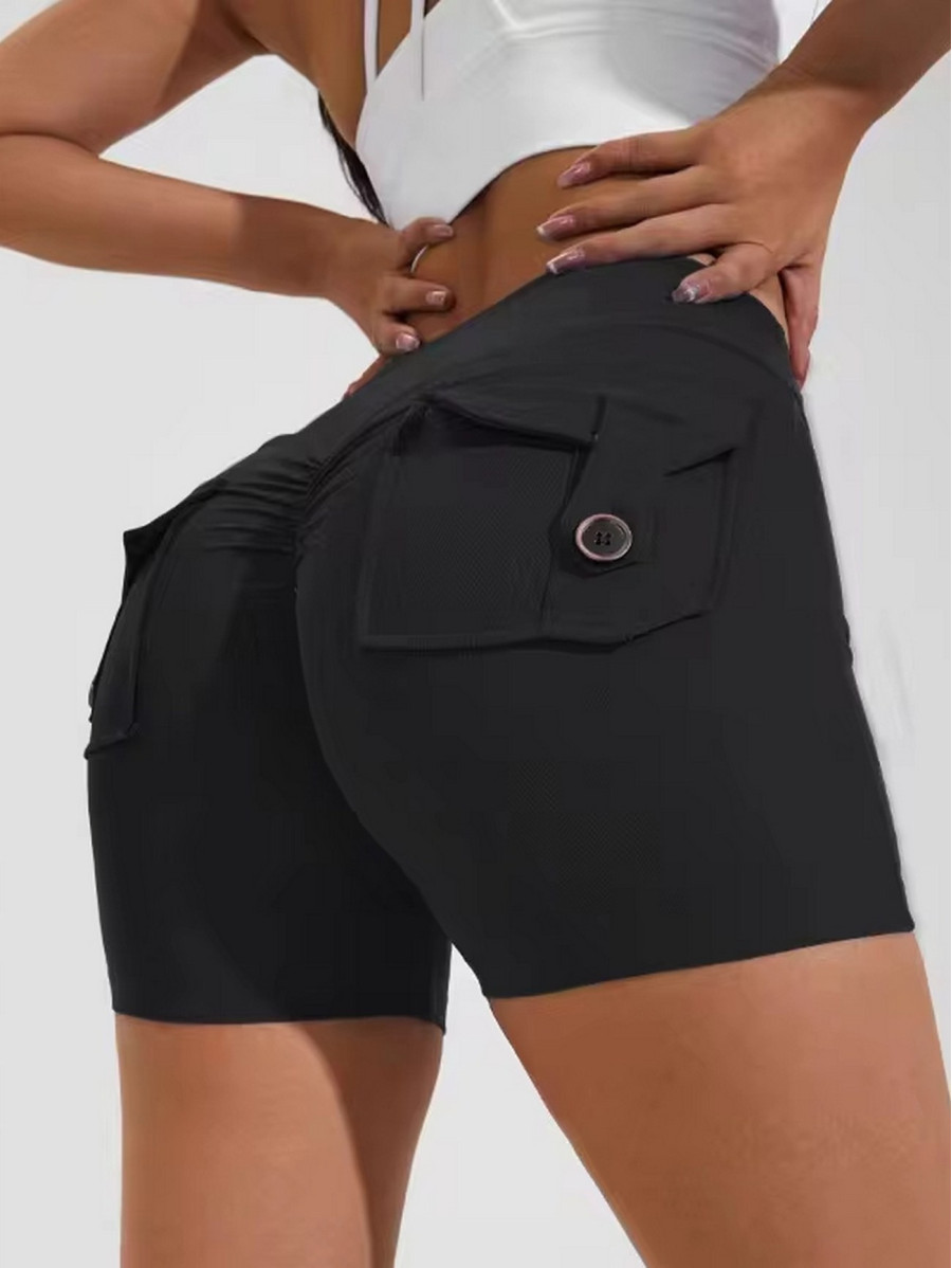 Push-Up Damen Shaping Shorts Schwarz ZAPPY TRENDY K133 MITARE