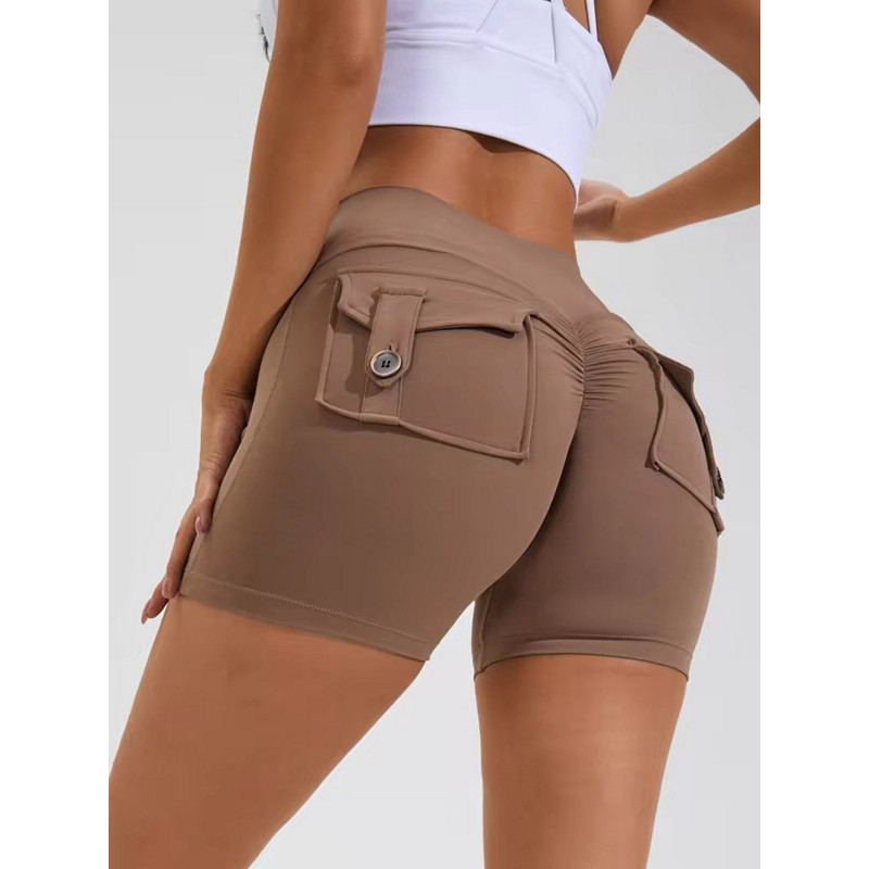Push-Up Damen Shaping Shorts braun ZAPPY TRENDY K133 MITARE