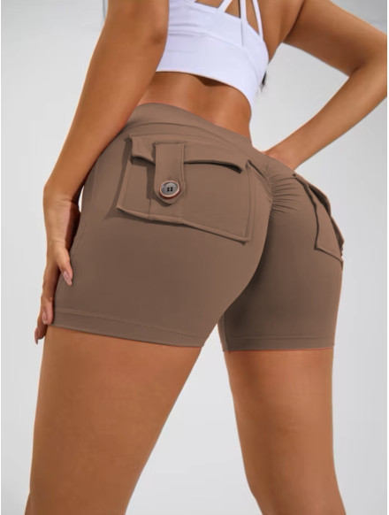 Push-Up Damen Shaping Shorts braun ZAPPY TRENDY K133 MITARE