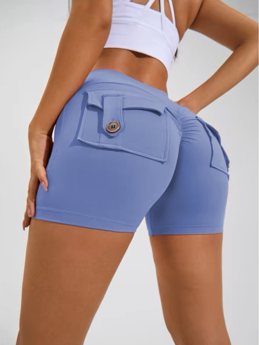 Push-Up Damen Shaping Shorts blau ZAPPY TRENDY K133 MITARE