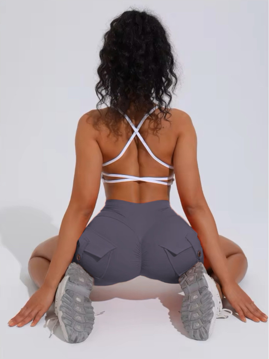 Push-Up Damen Shaping Shorts grau ZAPPY TRENDY K133 MITARE