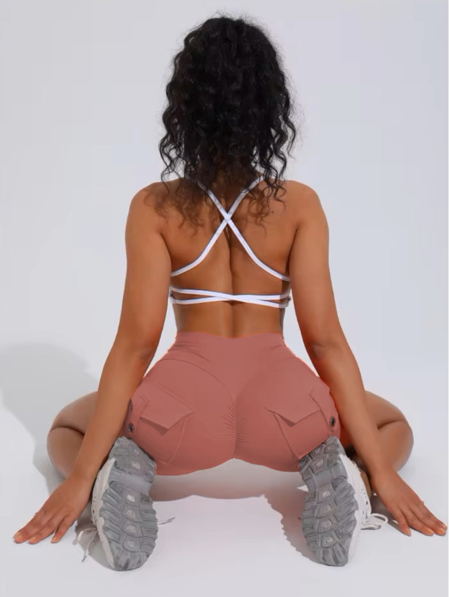 Push-Up Damen Shaping Shorts Lachs ZAPPY TRENDY K133 MITARE