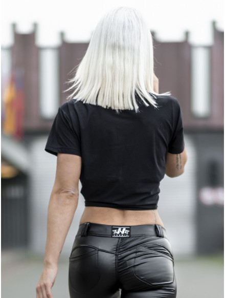 Shirt Letters mit Schnürrung N680 SCHWARZ NEBBIA 2