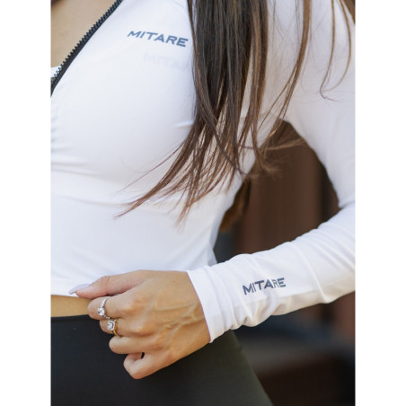 Kurzes Sweatshirt SIMPLY K045 weiß MITARE