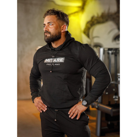 Kapuzenpullover K103 schwarz MITARE PRO MAN