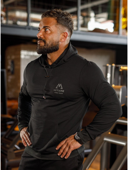 Kapuzenpullover K088 schwarz MITARE PRO MAN