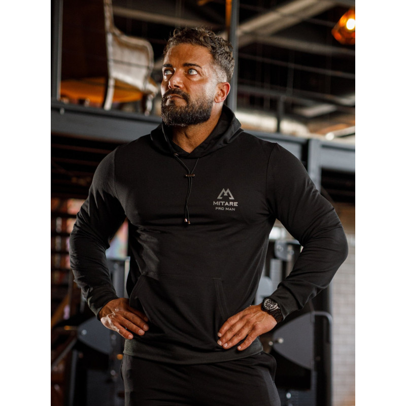 Kapuzenpullover K088 schwarz MITARE PRO MAN