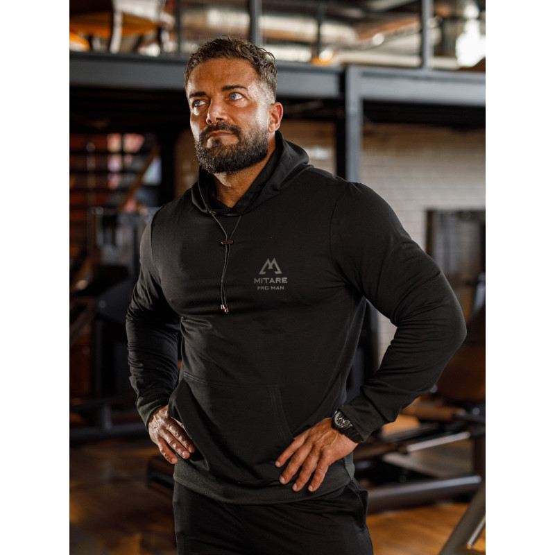 Kapuzenpullover K088 schwarz MITARE PRO MAN