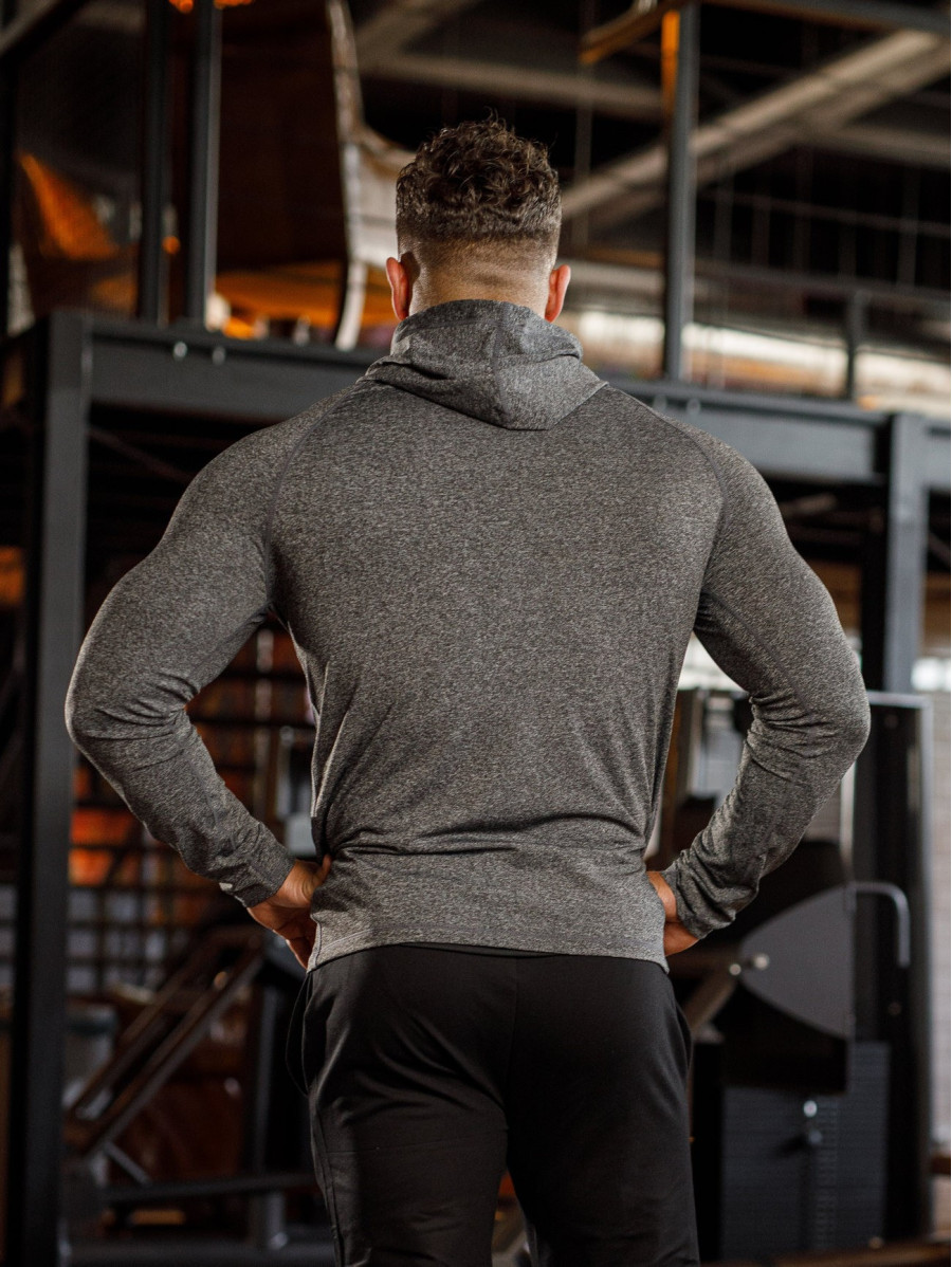 Kapuzenpullover K085 grau MITARE PRO MAN