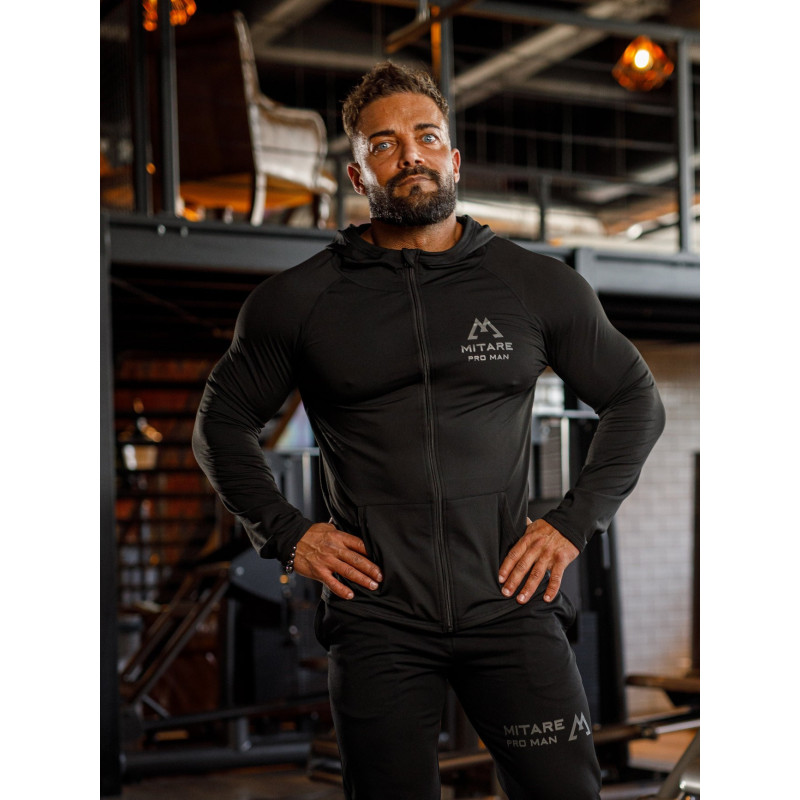 Kapuzenpullover K085 schwarz MITARE PRO MAN