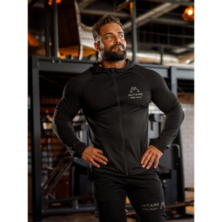 Kapuzenpullover K085 schwarz MITARE PRO MAN