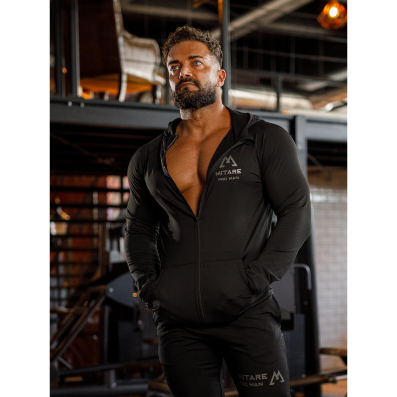 Kapuzenpullover K085 schwarz MITARE PRO MAN
