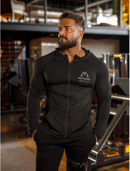 Kapuzenpullover K085 schwarz MITARE PRO MAN