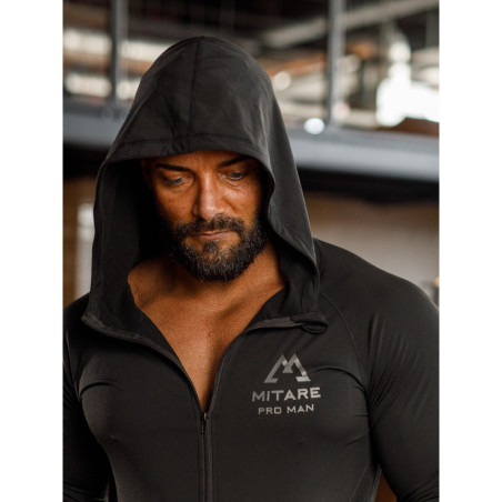 Kapuzenpullover K085 schwarz MITARE PRO MAN