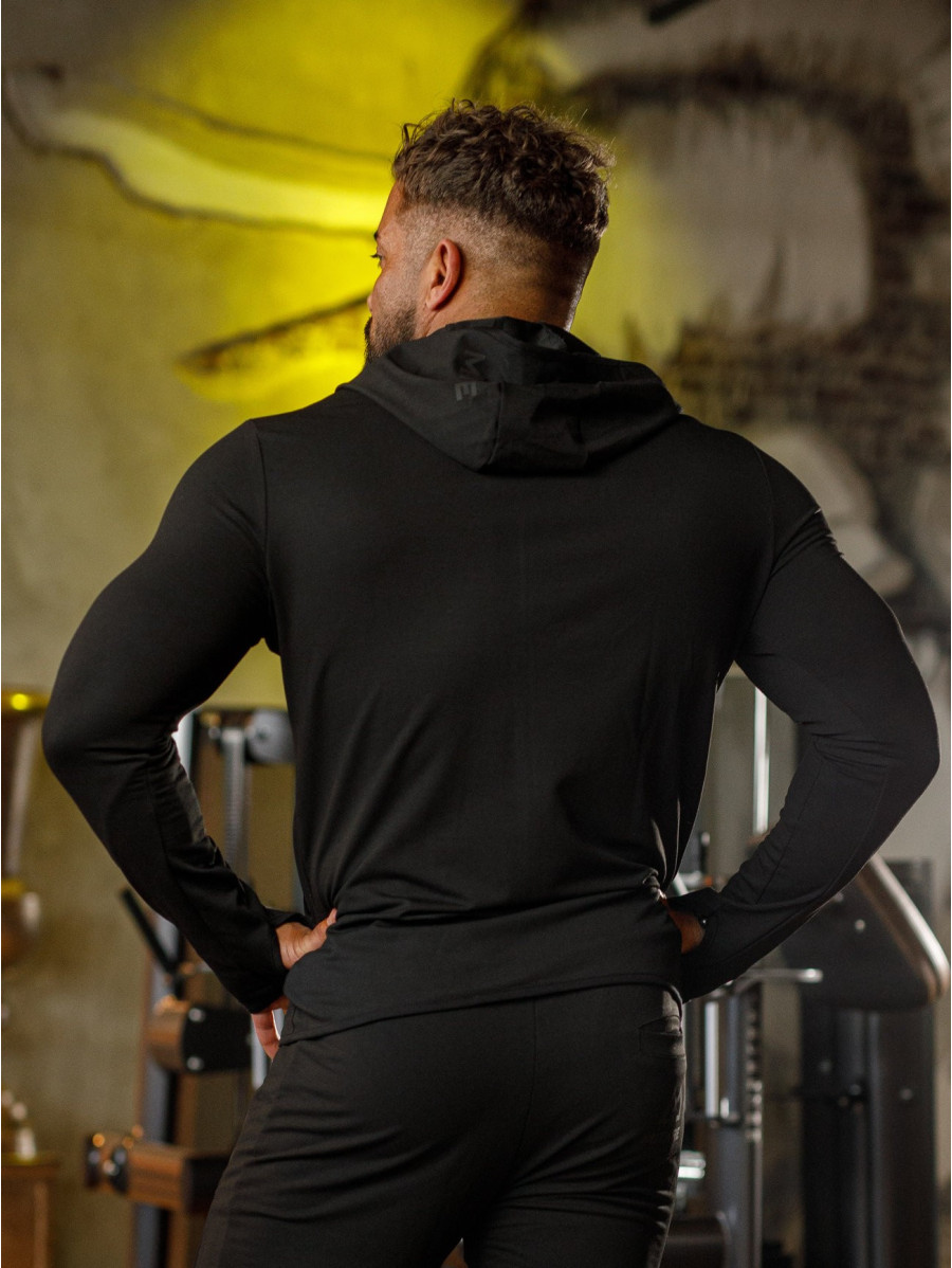 Kapuzenpullover K085 schwarz MITARE PRO MAN