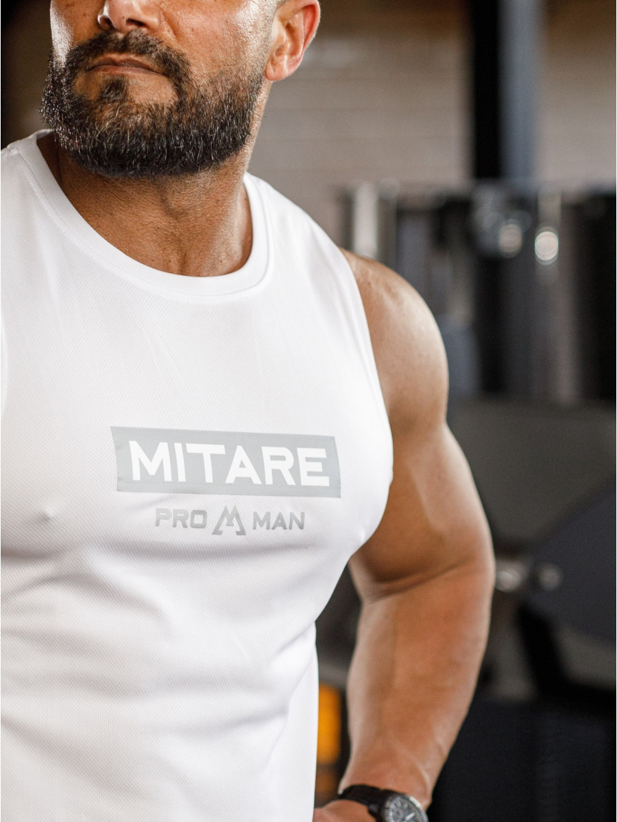 Tanktop K092 weiß MITARE PRO MAN