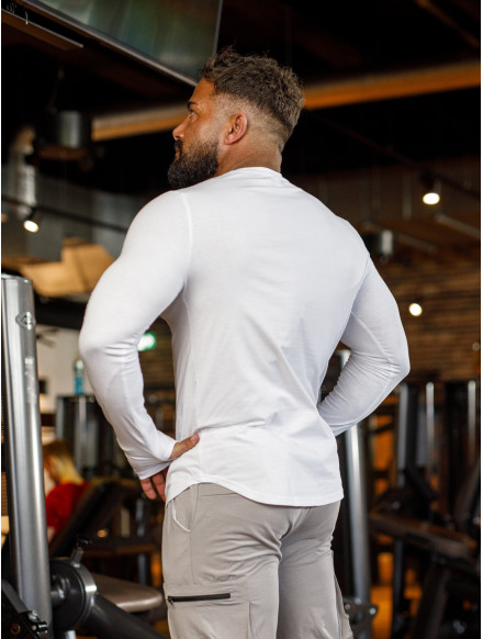Langarm-T-Shirt K094 weiß MITARE PRO MAN 2