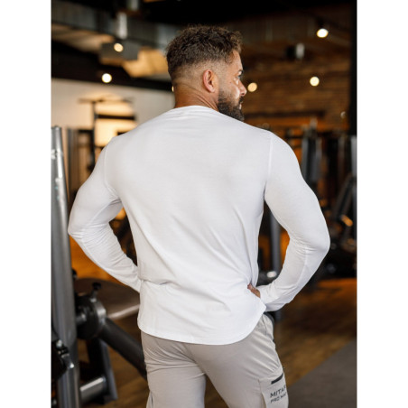 Langarm-T-Shirt K094 weiß MITARE PRO MAN