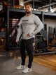 Langarm-T-Shirt K094 grau MITARE PRO MAN