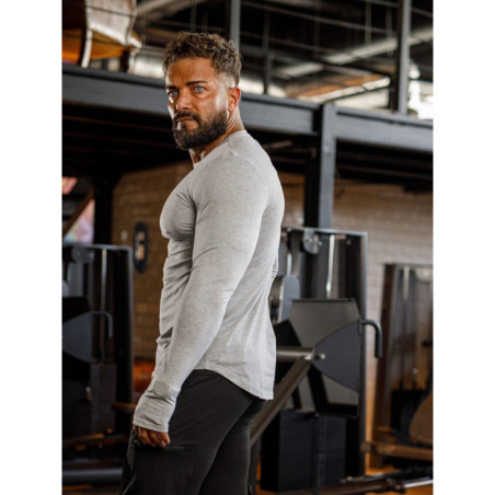 Langarm-T-Shirt K094 grau MITARE PRO MAN
