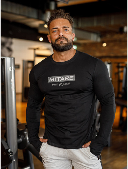 Langarm-T-Shirt K094 schwarz MITARE PRO MAN