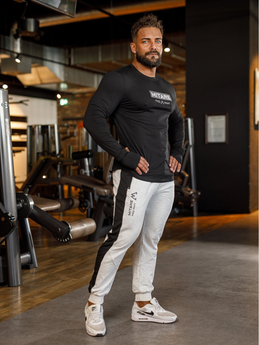 Langarm-T-Shirt K094 schwarz MITARE PRO MAN