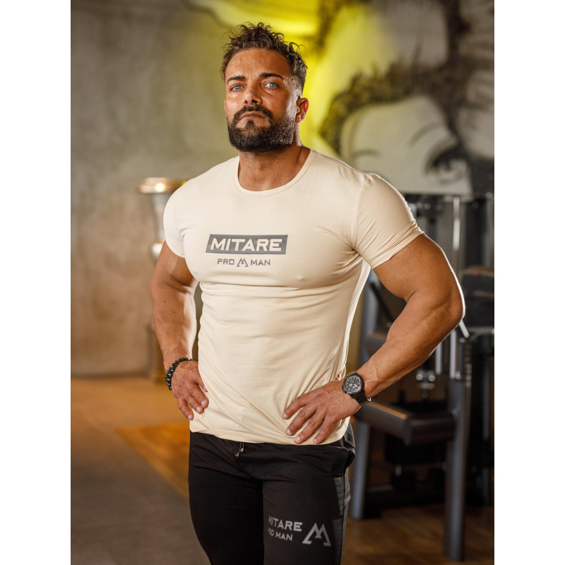 T-Shirt K093 beige MITARE PRO MAN