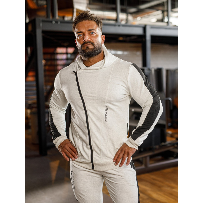 Kapuzenpullover K097 hellgrau MITARE PRO MAN