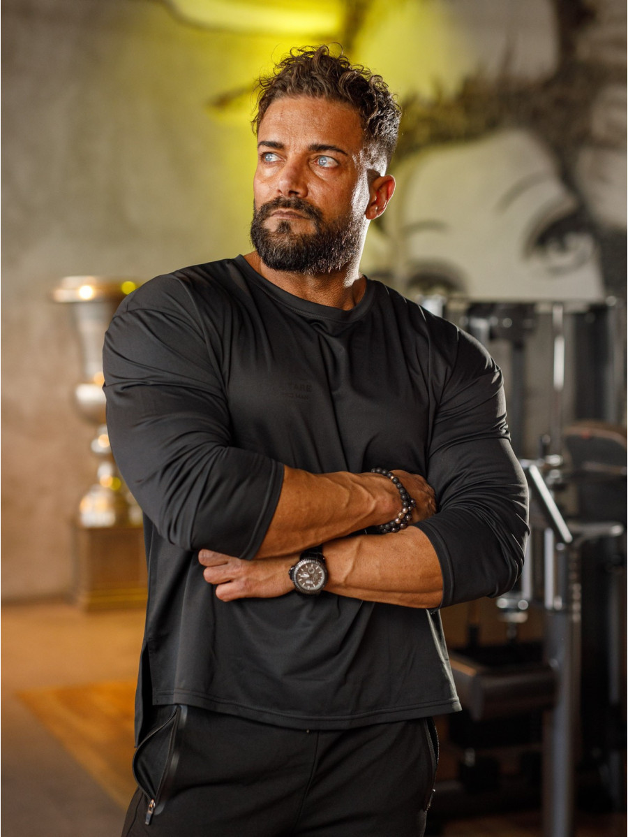 Langarm-T-Shirt K101 schwarz MITARE PRO MAN