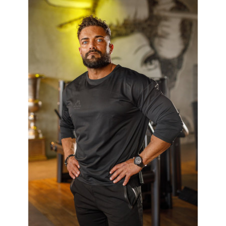 Langarm-T-Shirt K101 schwarz MITARE PRO MAN