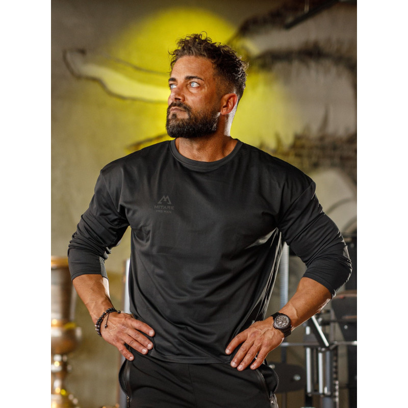 Langarm-T-Shirt K101 schwarz MITARE PRO MAN
