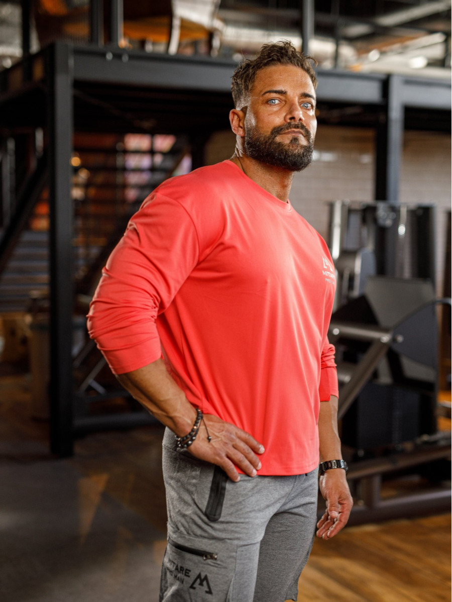 Langarm-T-Shirt K101fuchsie MITARE PRO MAN