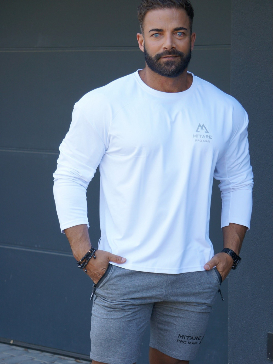 Langarm-T-Shirt K101weiß MITARE PRO MAN