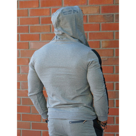 Kapuzenpullover K097 dunkelgrau MITARE PRO MAN