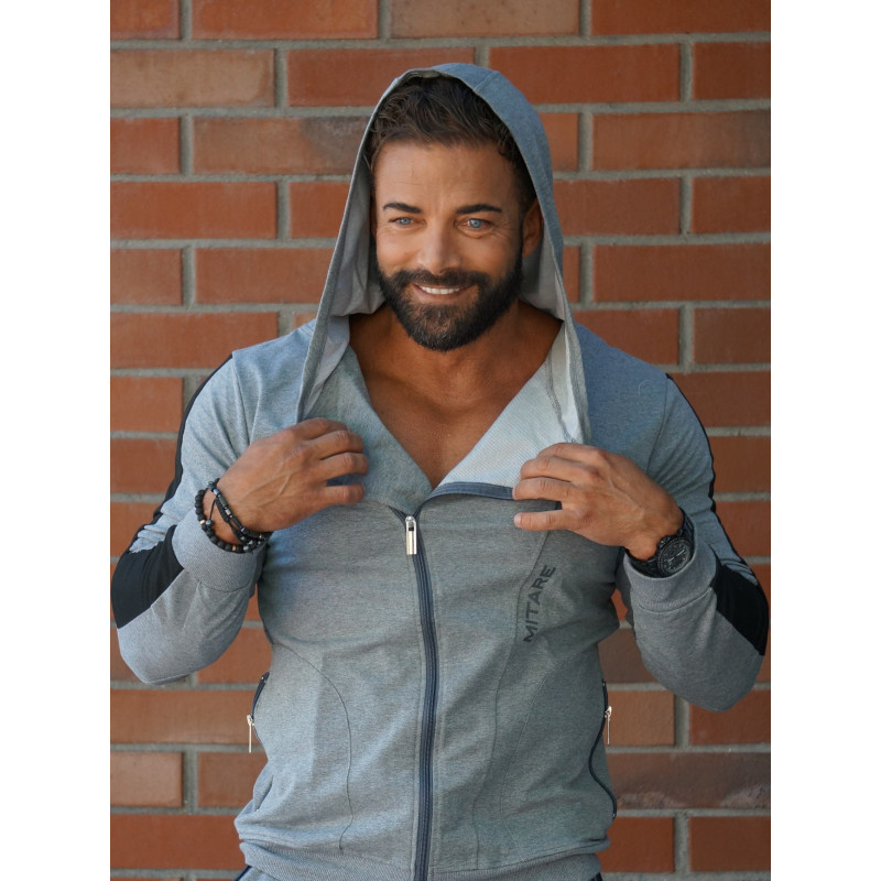 Kapuzenpullover K097 dunkelgrau MITARE PRO MAN