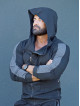 Kapuzenpullover K097 schwarz MITARE PRO MAN