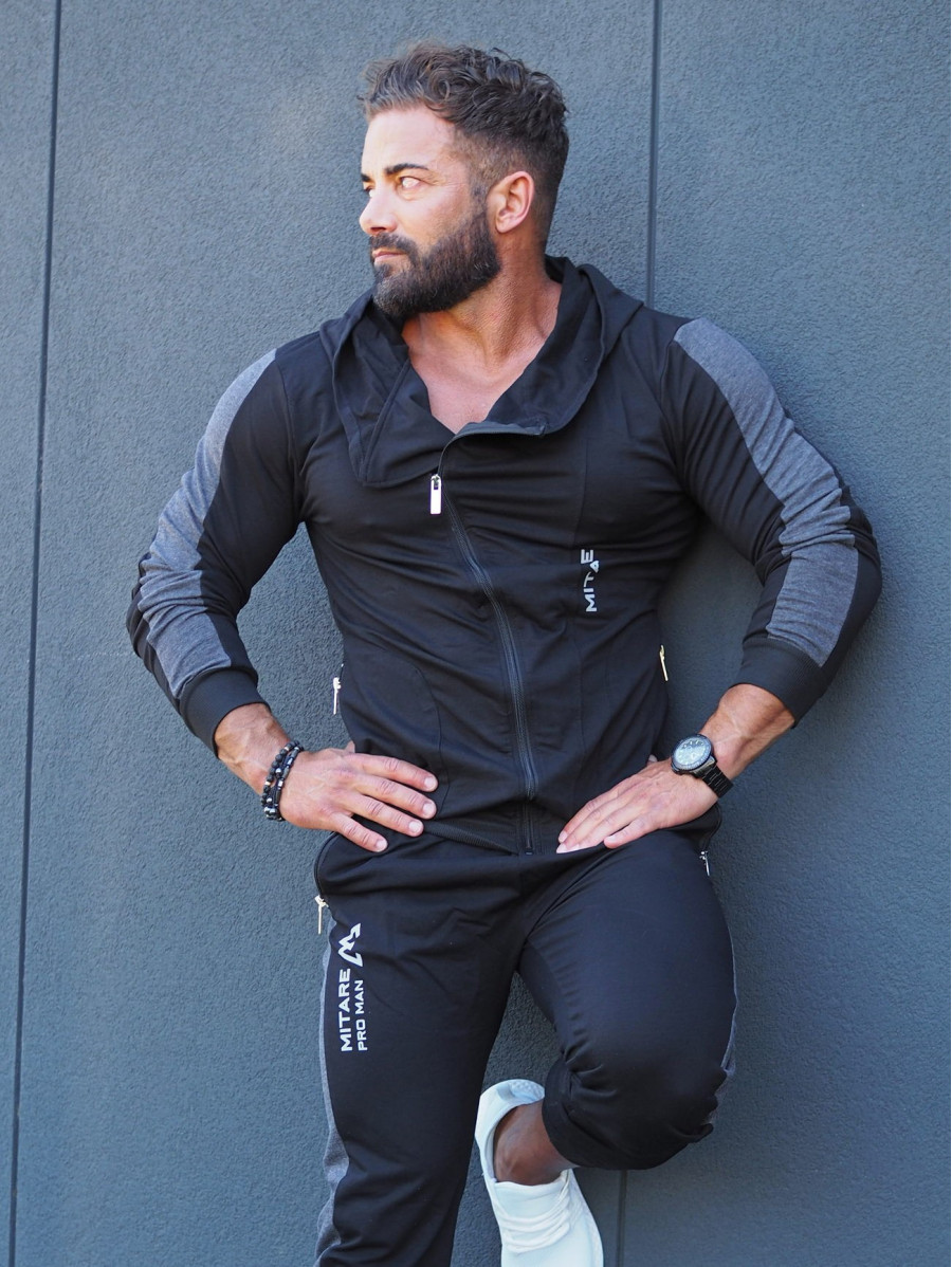 Kapuzenpullover K097 schwarz MITARE PRO MAN