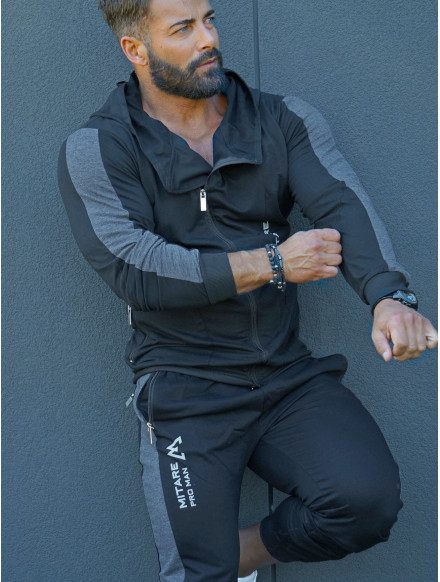 Kapuzenpullover K097 schwarz MITARE PRO MAN