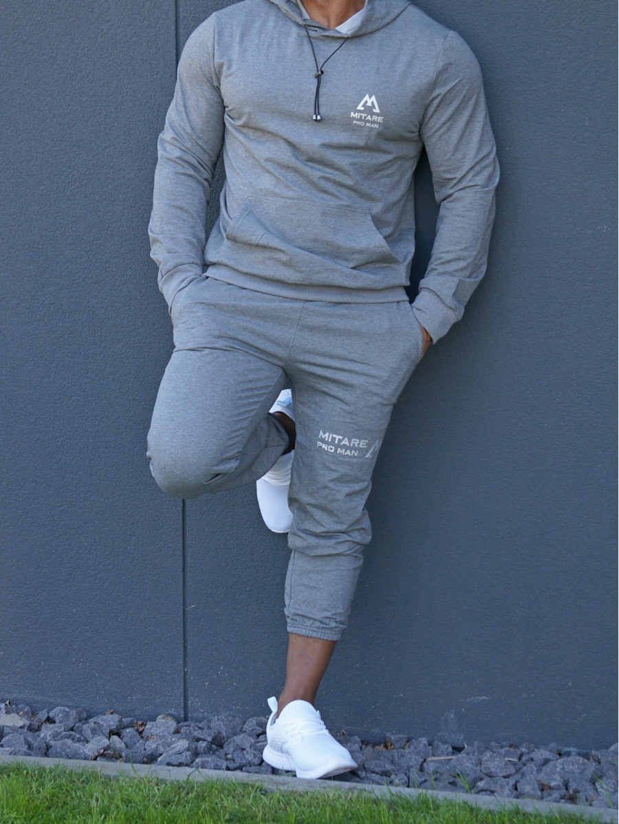 Kapuzenpullover K088 dunkelgrau MITARE PRO MAN