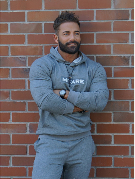 Kapuzenpullover K103 dunkelgrau MITARE PRO MAN