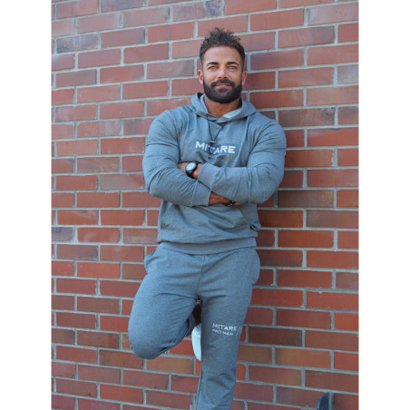 Kapuzenpullover K103 dunkelgrau MITARE PRO MAN