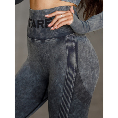 Seamless leggings PUSH UP MAX MARBLE K111 schwarz MITARE