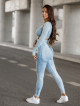 Seamless leggings PUSH UP MAX MARBLE K111 blaue jeans MITARE