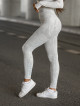 Seamless leggings PUSH UP MAX MARBLE K111 hellgrau MITARE