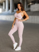 Seamless leggings PUSH UP MAX K001 helles lila MITARE