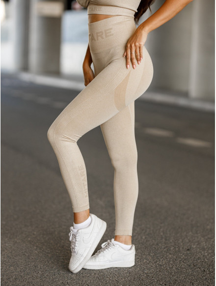 Seamless leggings PUSH UP MAX K001 beige MITARE