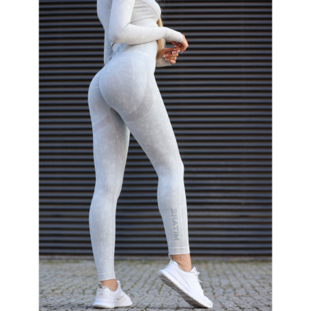 Formende Schlankheits-Leggings PUSH UP MAX MARBLE K111A hellgrau MITARE