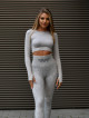 Formende Schlankheits-Leggings PUSH UP MAX MARBLE K111A hellgrau MITARE