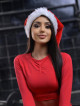 Nahtloses Crop Top PUSH UP MAX K084 rot MITARE